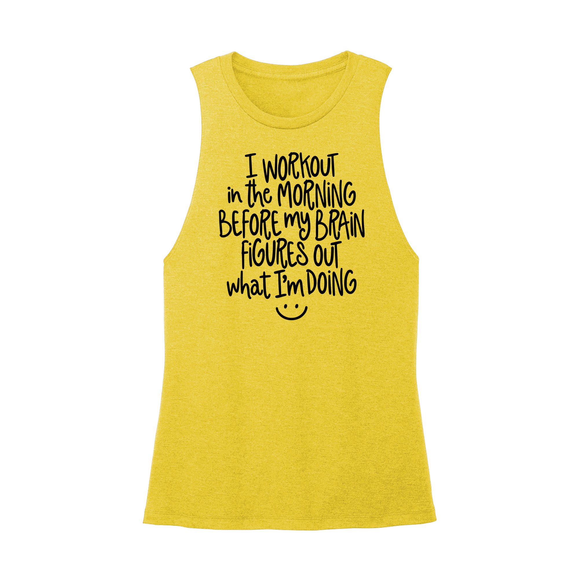 Womens X-Small Yellow Muscle Tank