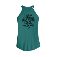 Womens X-Small Teal Tank Top