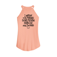 Womens X-Small Peach Tank Top