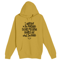 Unisex Small Antique Gold Pullover Hooded Sweatshirt
