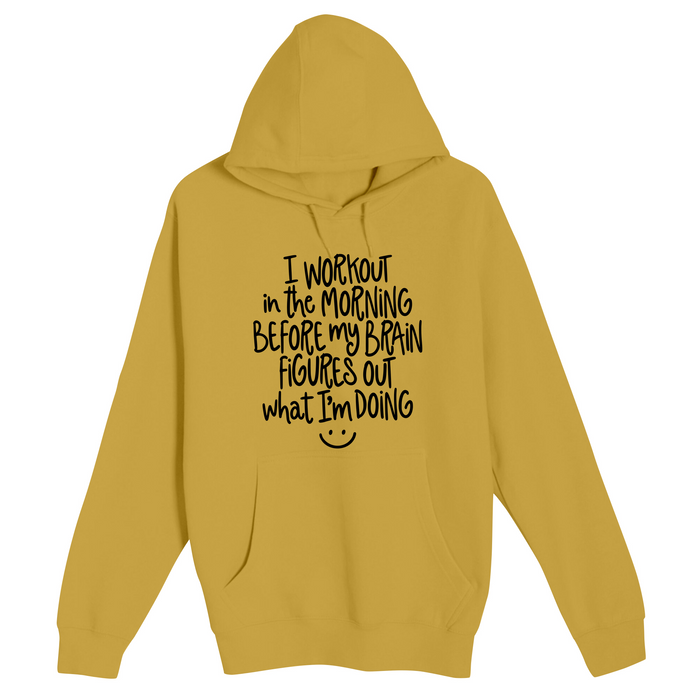 Unisex Small Antique Gold Pullover Hooded Sweatshirt