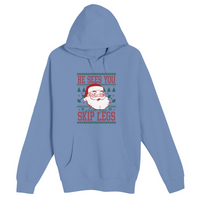 Unisex Small Colony Blue Pullover Hooded Sweatshirt