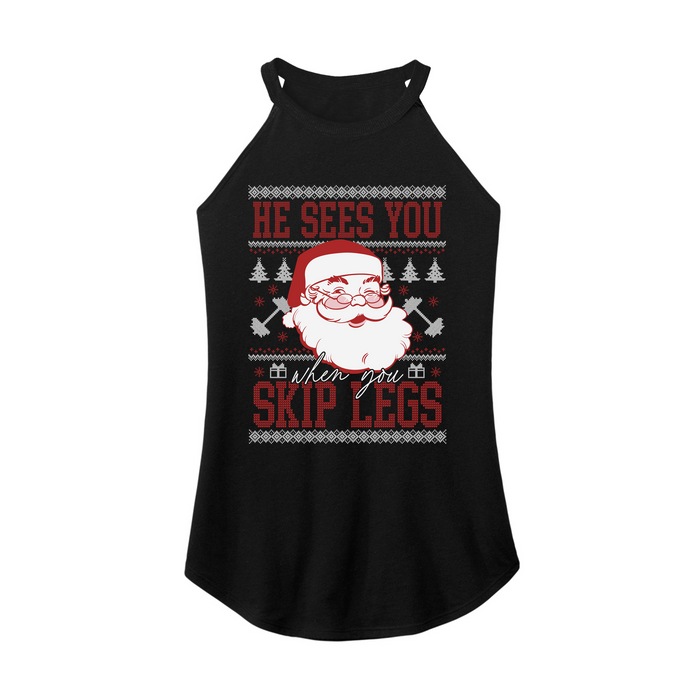 Womens X-Small Black Rocker Tank Top