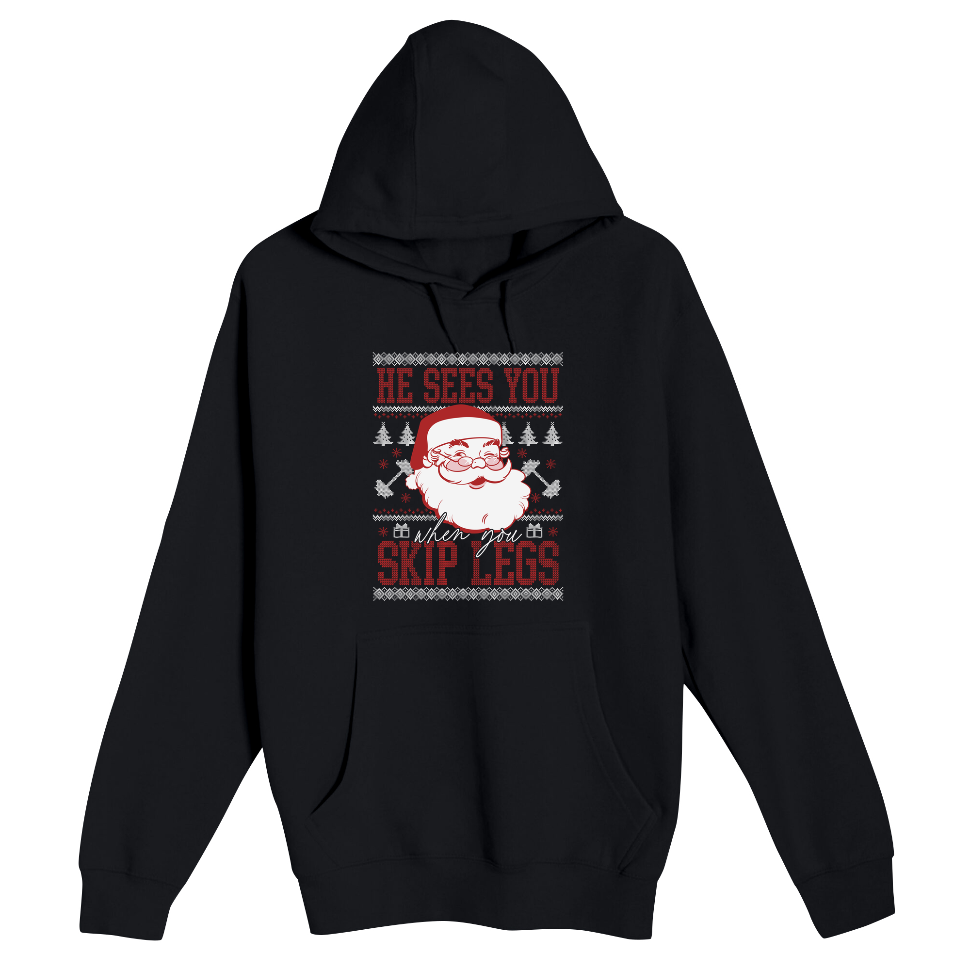 Unisex Small Black Pullover Hooded Sweatshirt