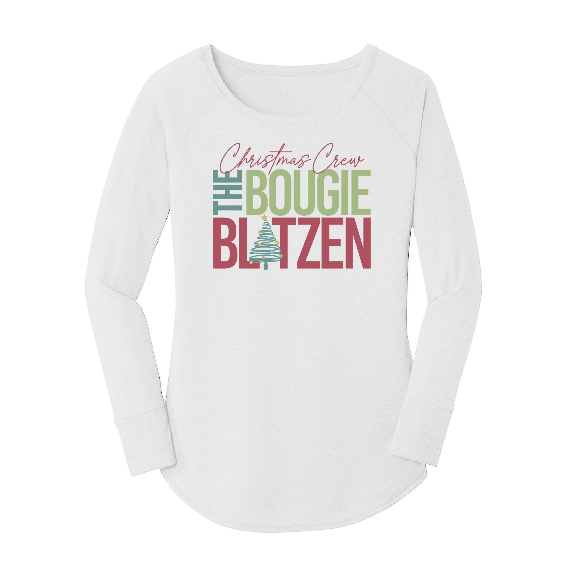 Womens X-Small White Long Sleeve Tunic Tee