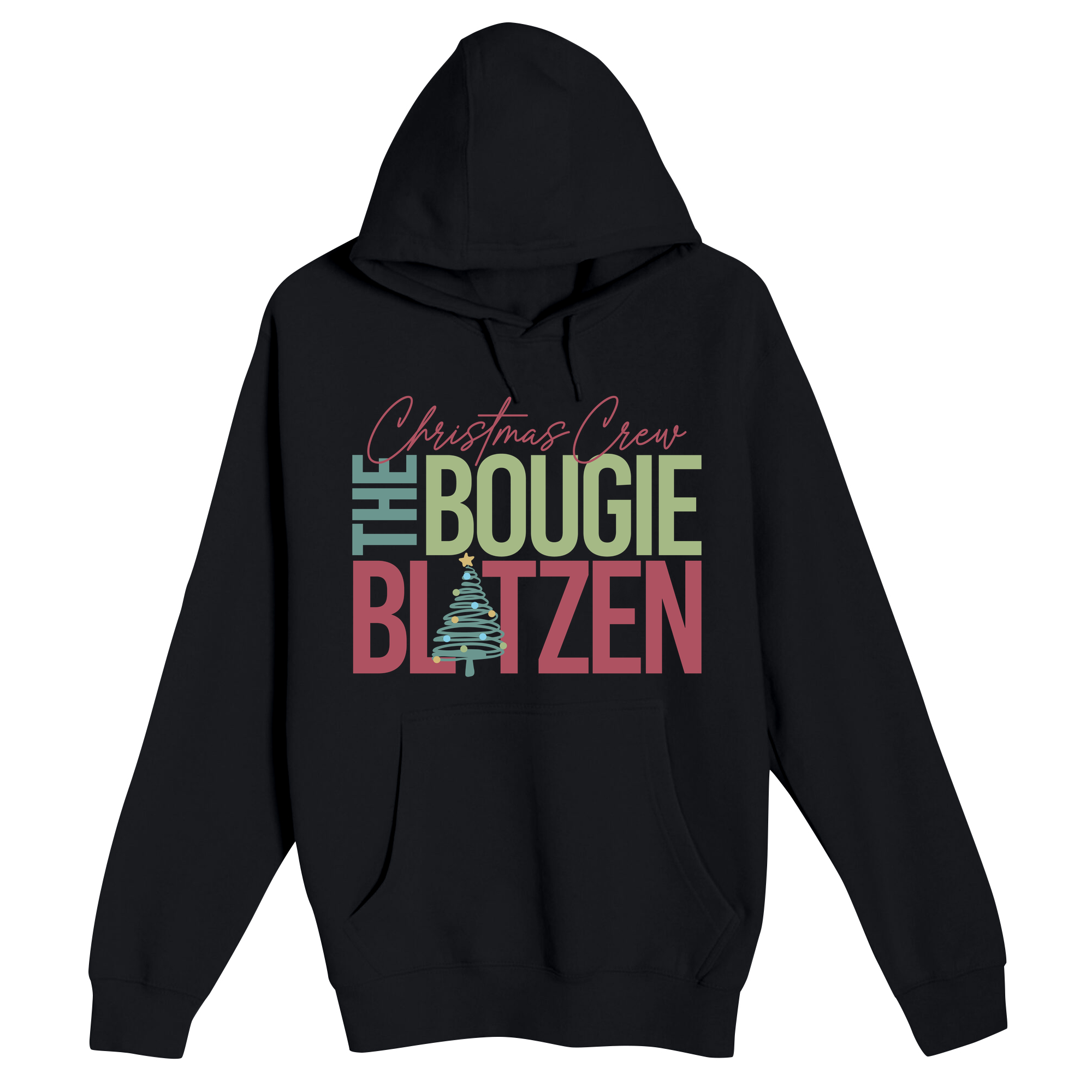 Unisex Small Black Pullover Hooded Sweatshirt