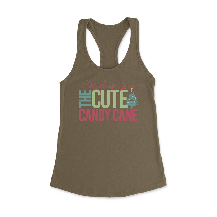 Womens X-Small Military Green Style_Tank Top