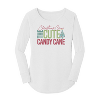 Womens X-Small White Long Sleeve Tunic Tee