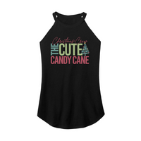 Womens X-Small Black Rocker Tank Top