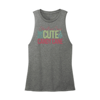 Womens X-Small Dark Gray Muscle Tank