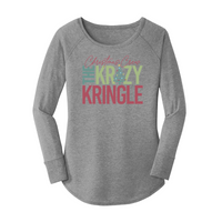 Womens X-Small Grey Long Sleeve Tunic Tee