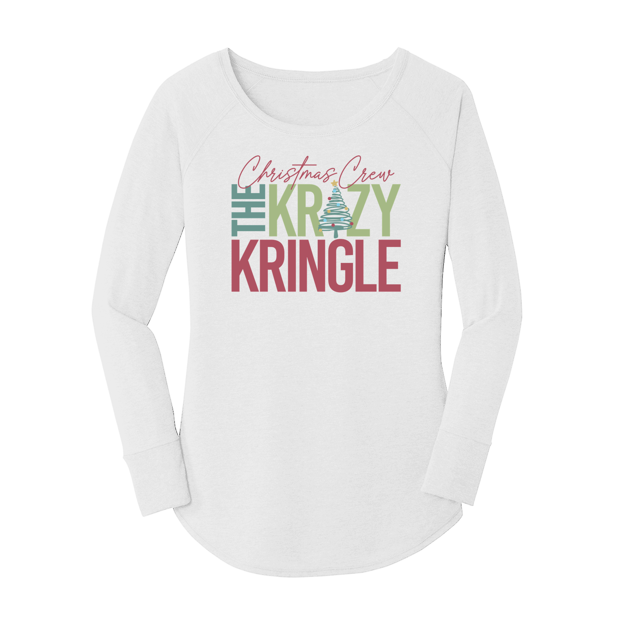 Womens X-Small White Long Sleeve Tunic Tee