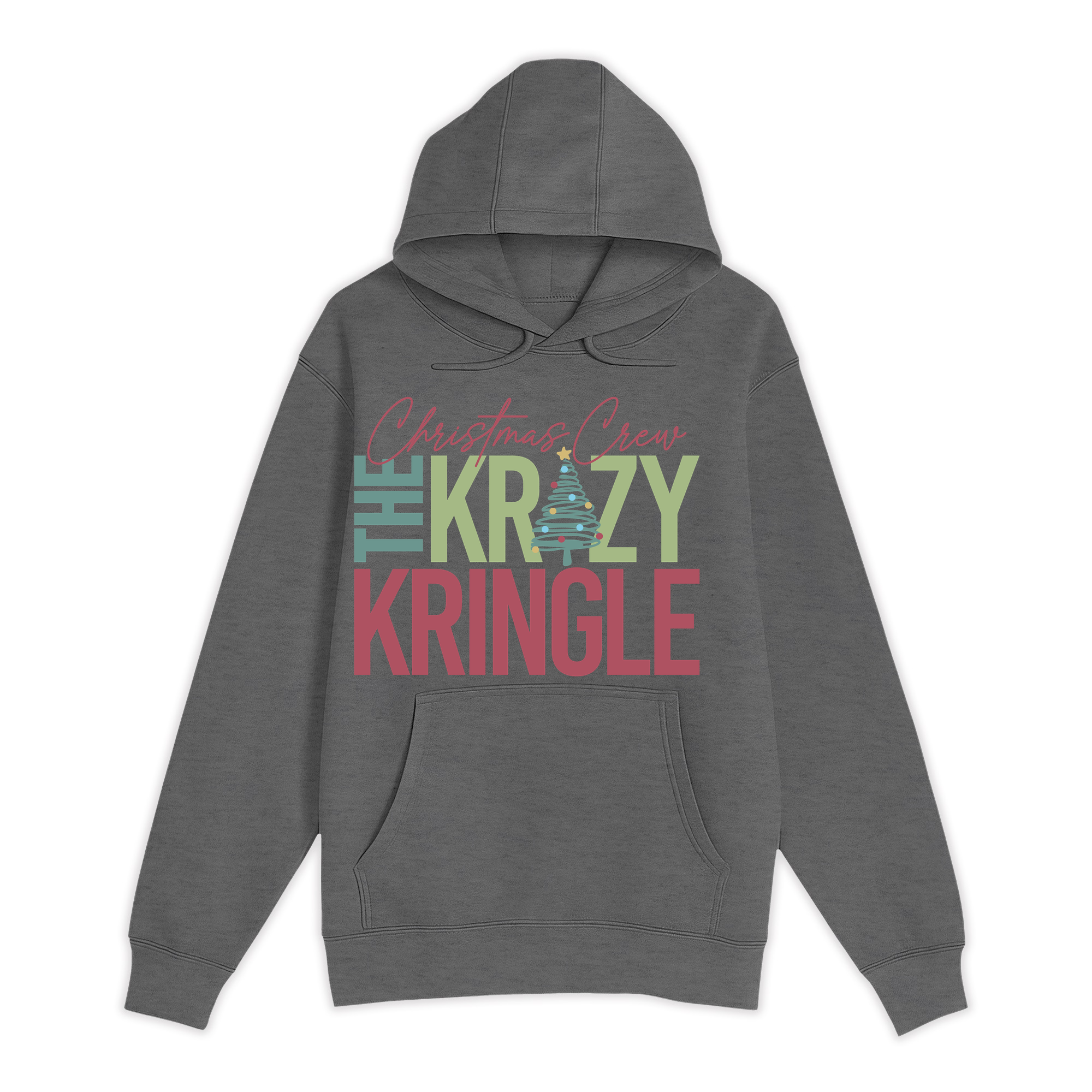 Unisex Small Charcoal Heather Pullover Hooded Sweatshirt