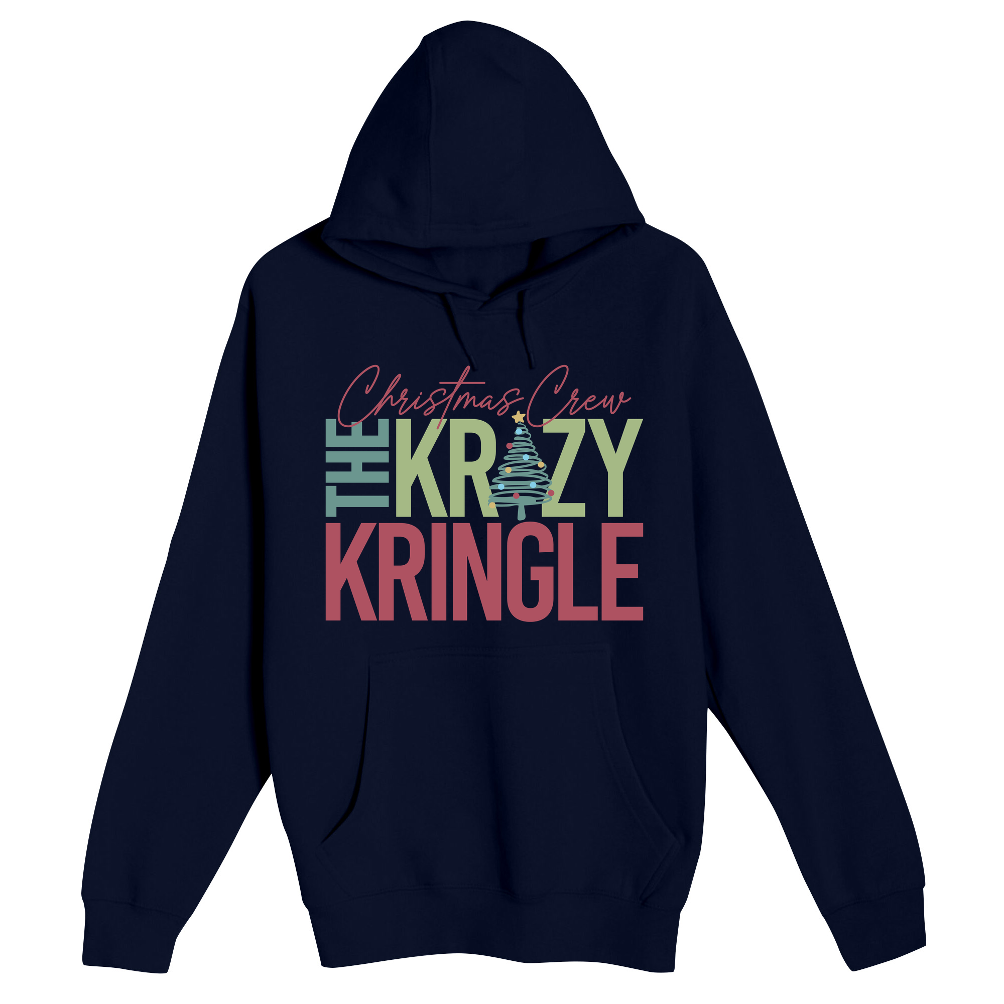 Unisex Small Navy Pullover Hooded Sweatshirt