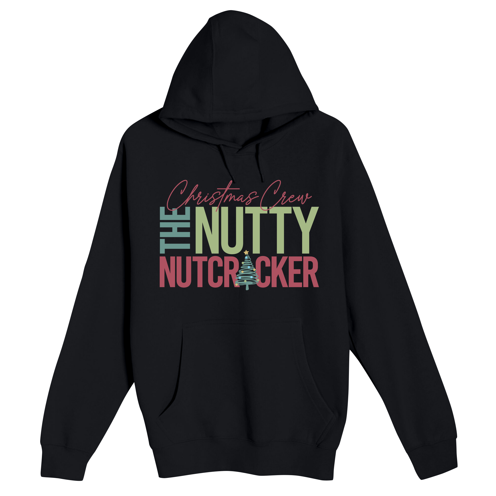 Unisex Small Black Pullover Hooded Sweatshirt