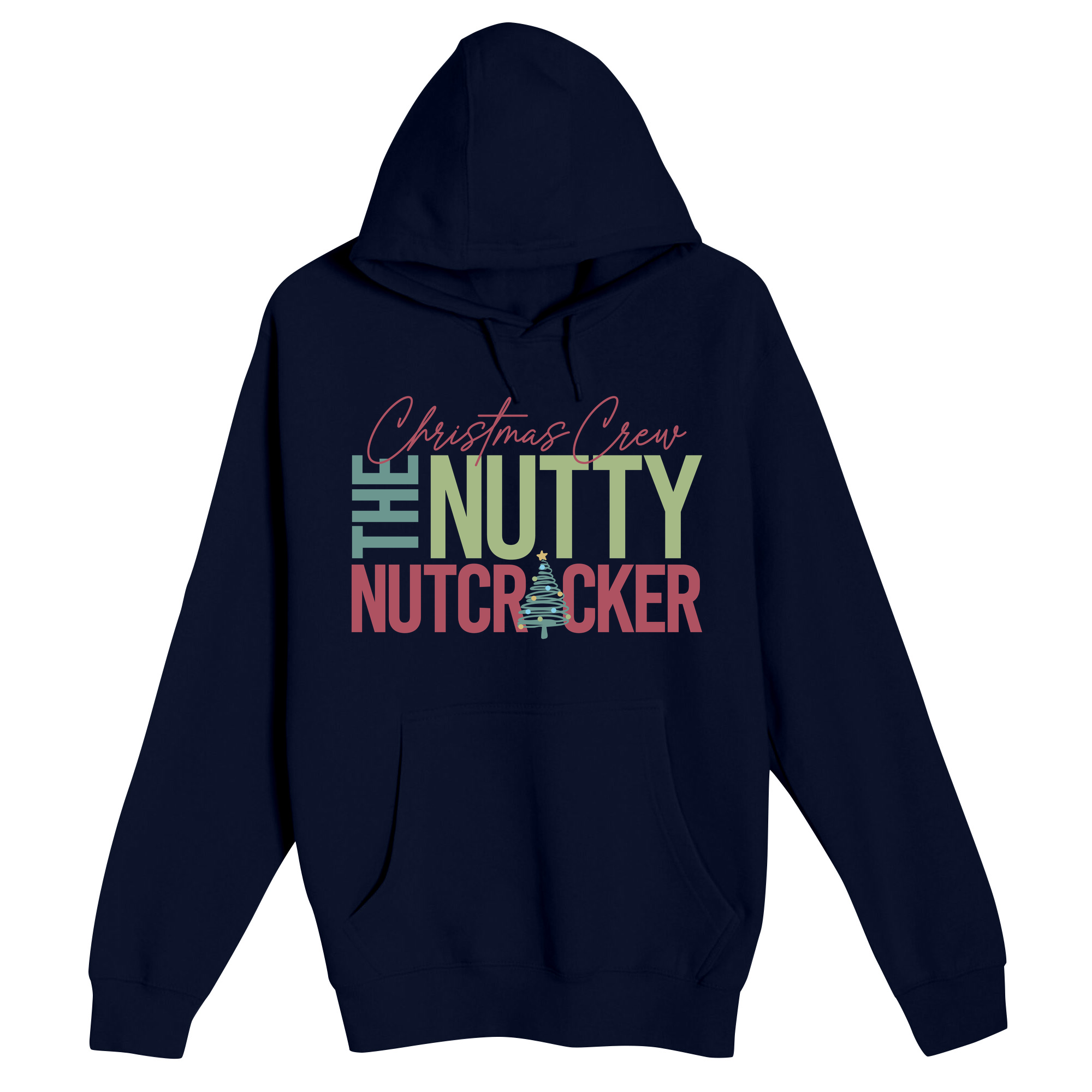 Unisex Small Navy Pullover Hooded Sweatshirt