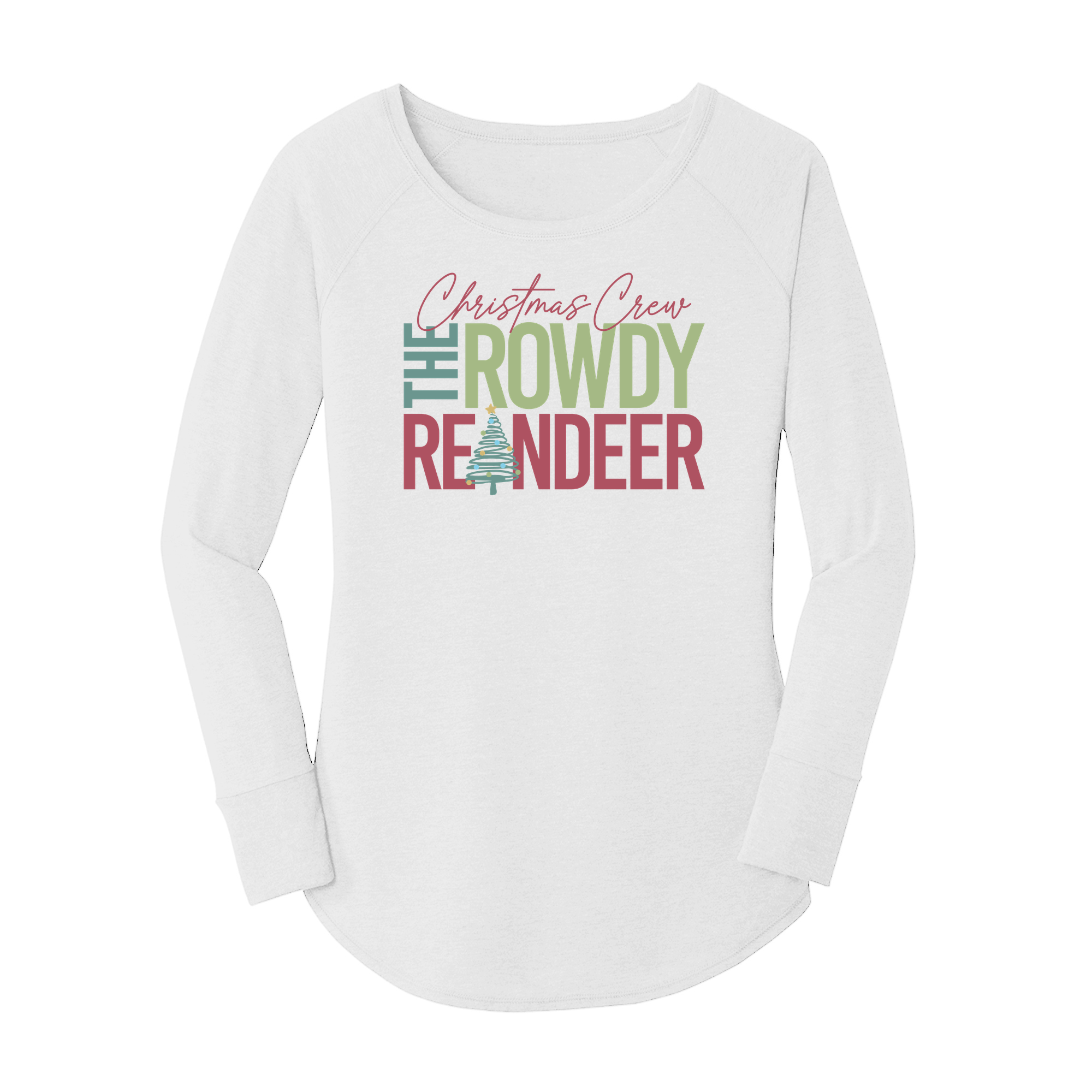 Womens X-Small White Long Sleeve Tunic Tee