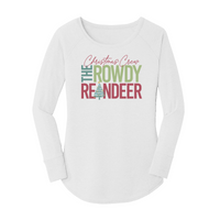 Womens X-Small White Long Sleeve Tunic Tee