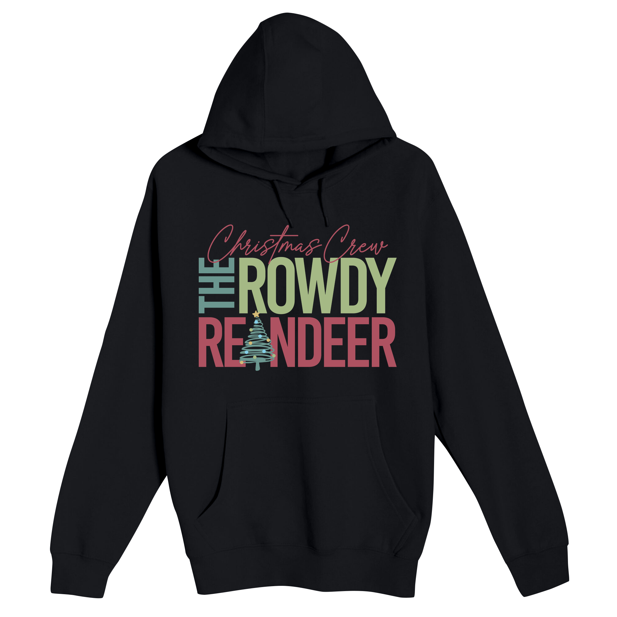 Unisex Small Black Pullover Hooded Sweatshirt