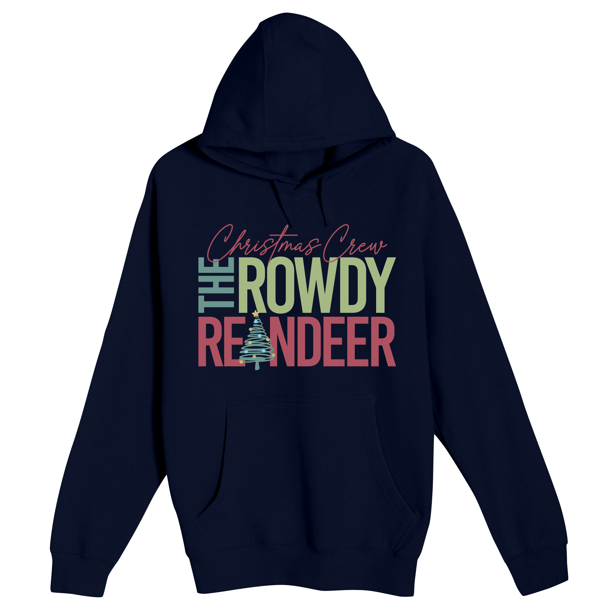 Unisex Small Navy Pullover Hooded Sweatshirt