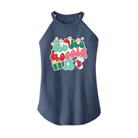 Womens X-Small Navy Heather Rocker Tank Top