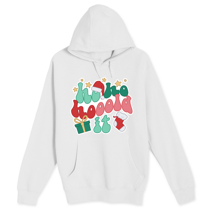 Unisex Small White Pullover Hooded Sweatshirt