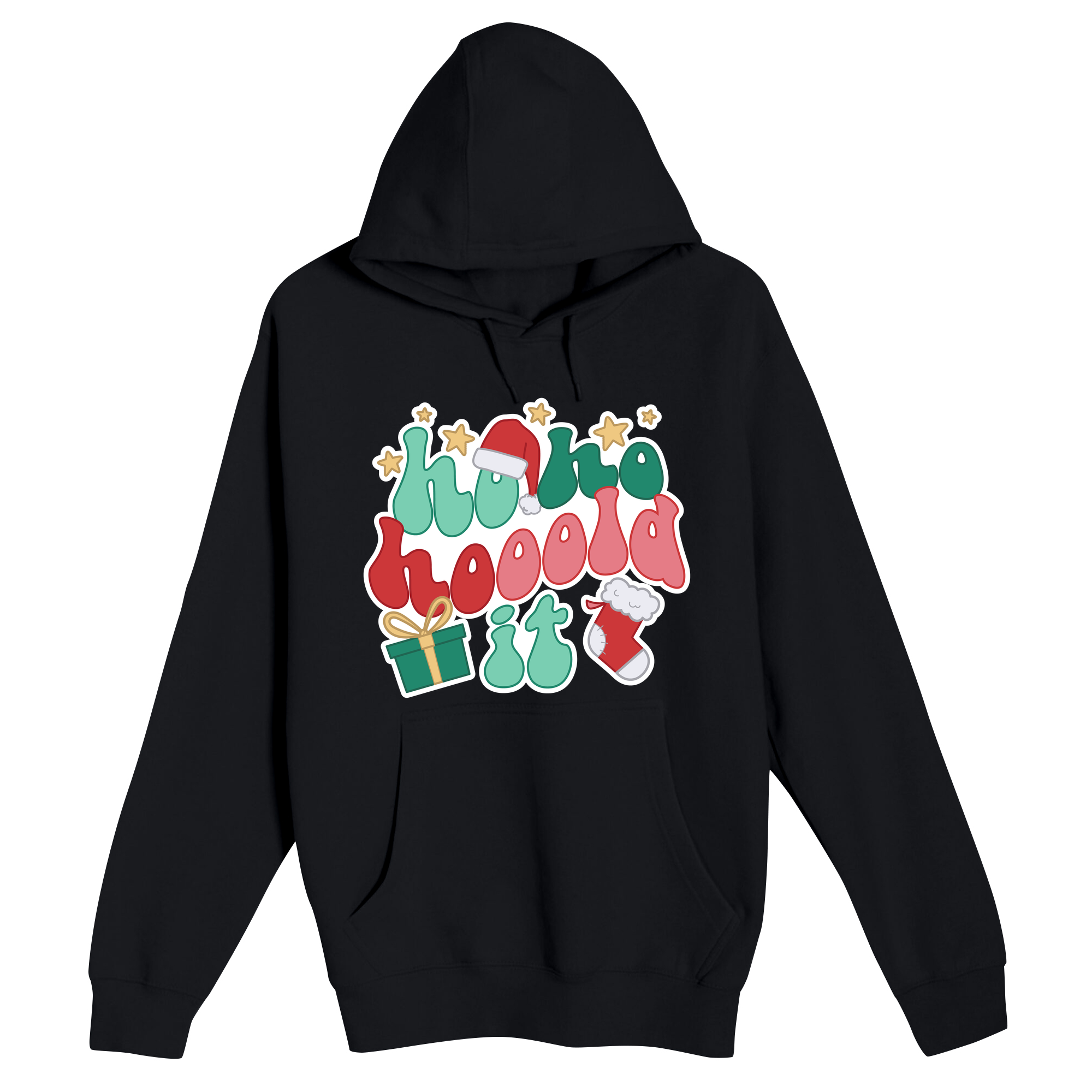 Unisex Small Black Pullover Hooded Sweatshirt
