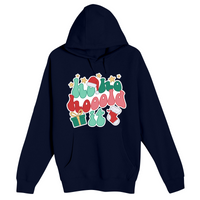 Unisex Small Navy Pullover Hooded Sweatshirt