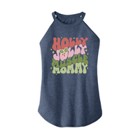 Womens X-Small Navy Heather Rocker Tank Top