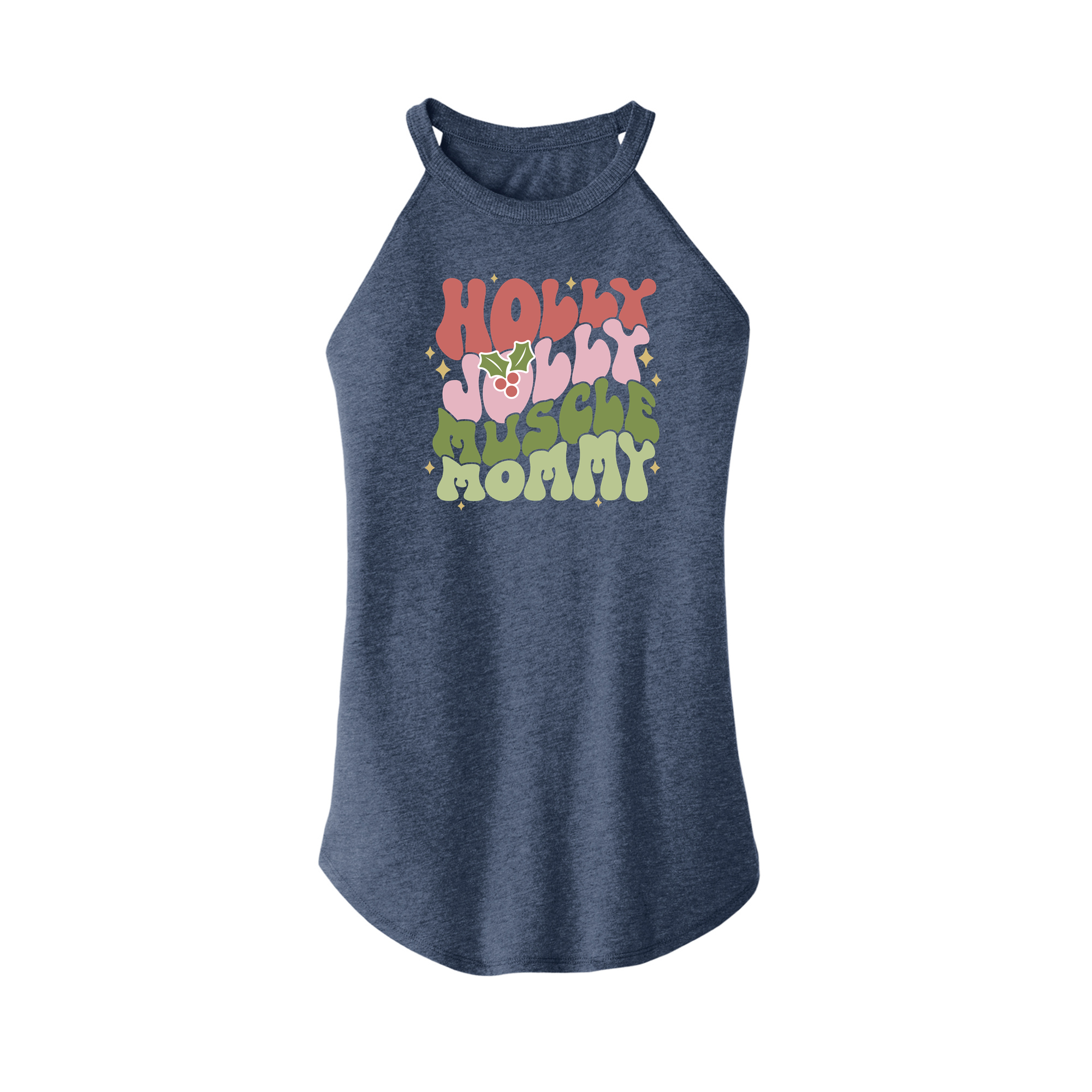 Womens X-Small Navy Heather Tank Top