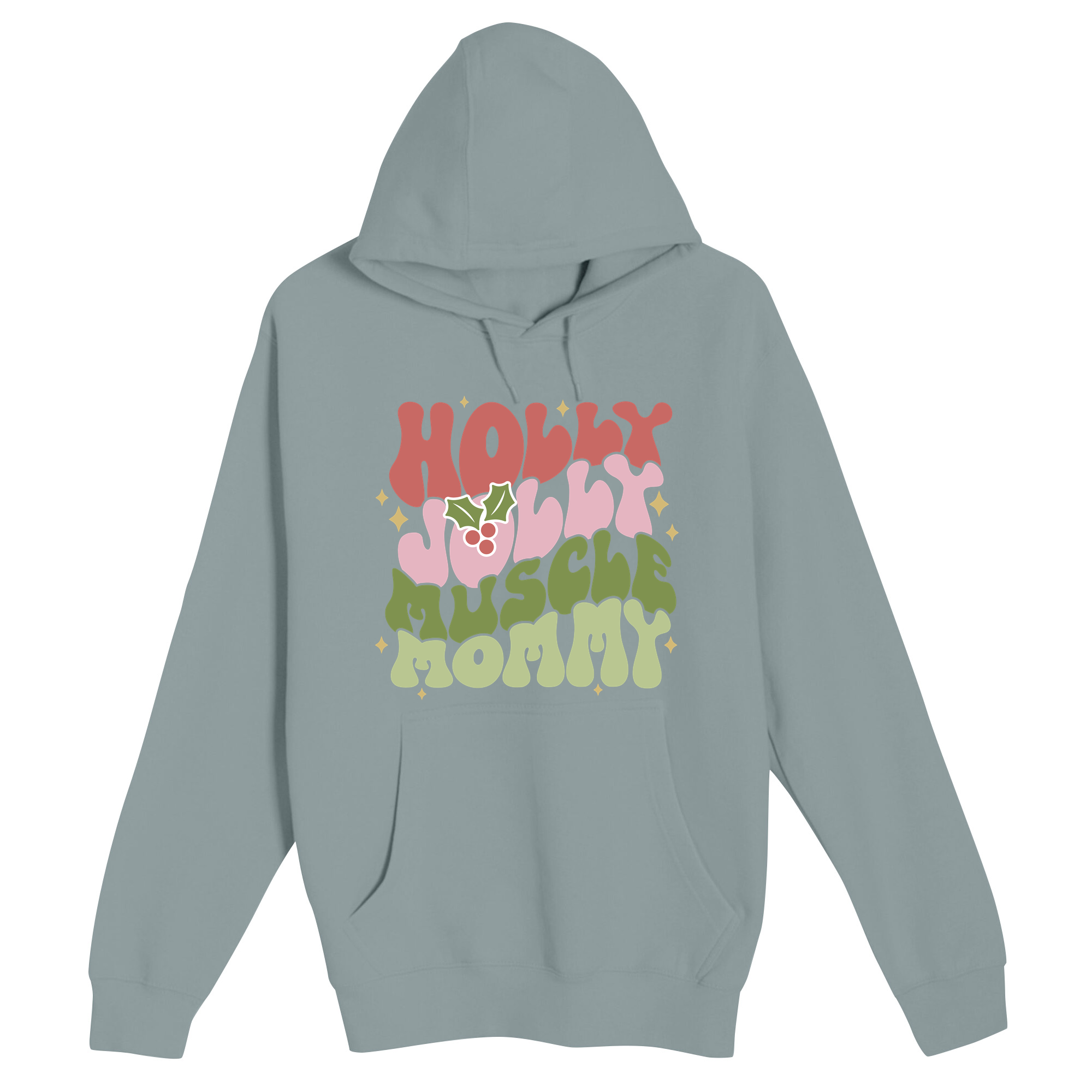 Unisex Small Blue Mist Pullover Hooded Sweatshirt