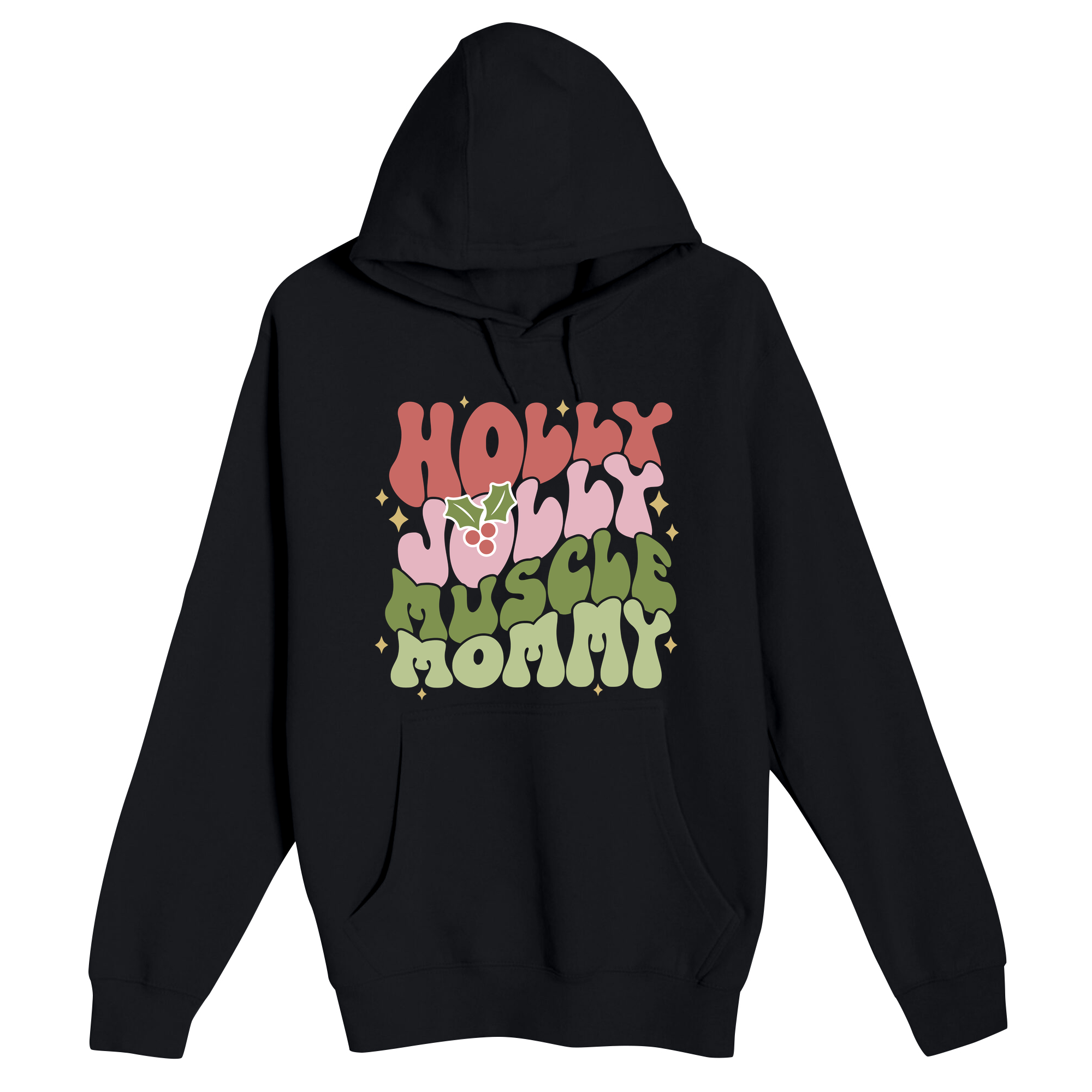 Unisex Small Black Pullover Hooded Sweatshirt