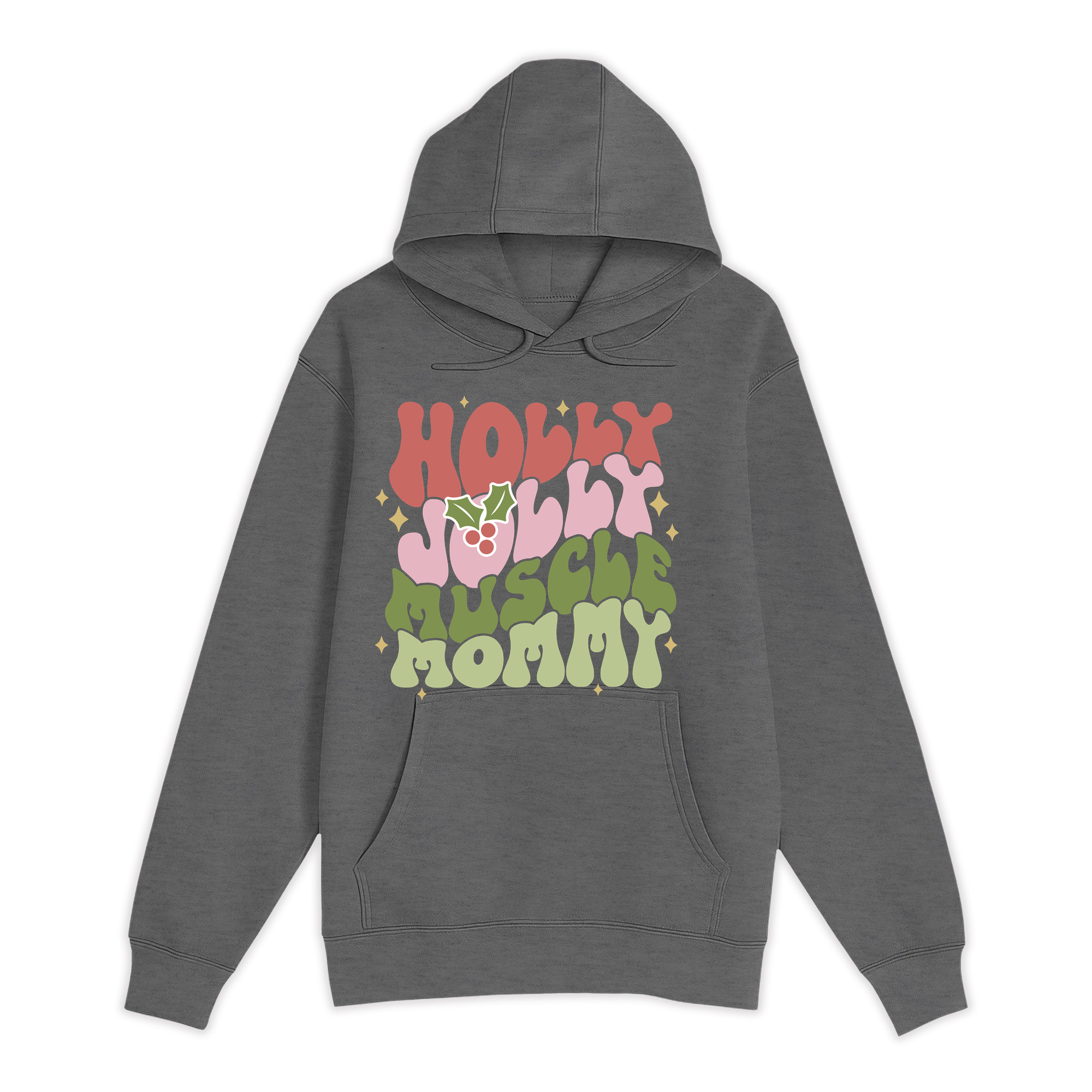 Unisex Small Charcoal Heather Pullover Hooded Sweatshirt