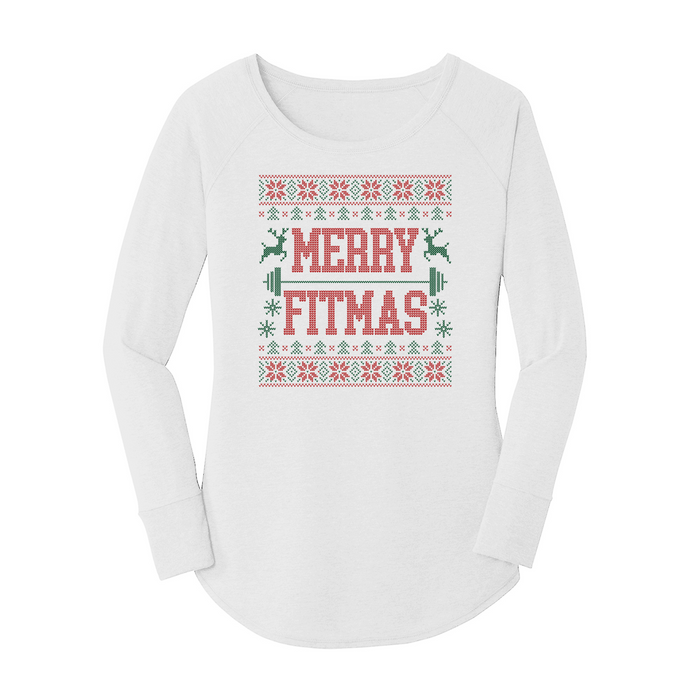 Womens X-Small White Long Sleeve Tunic Tee