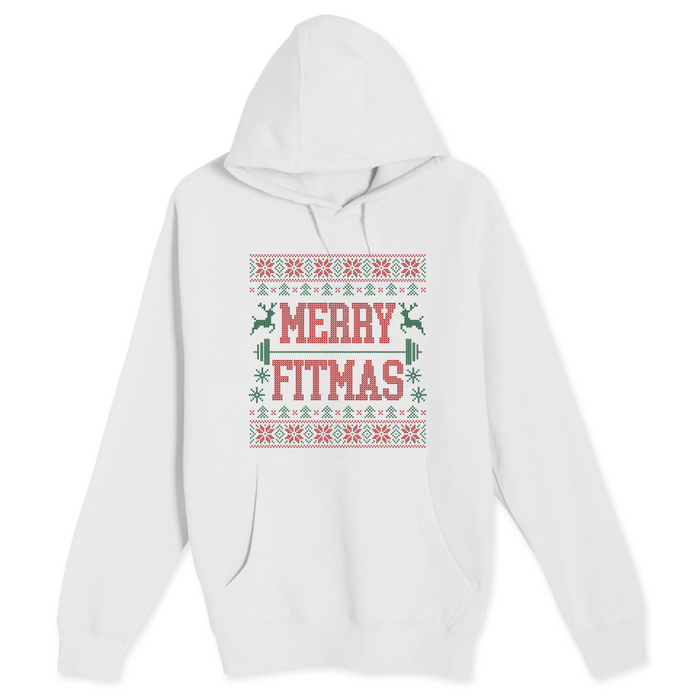 Unisex Small White Pullover Hooded Sweatshirt