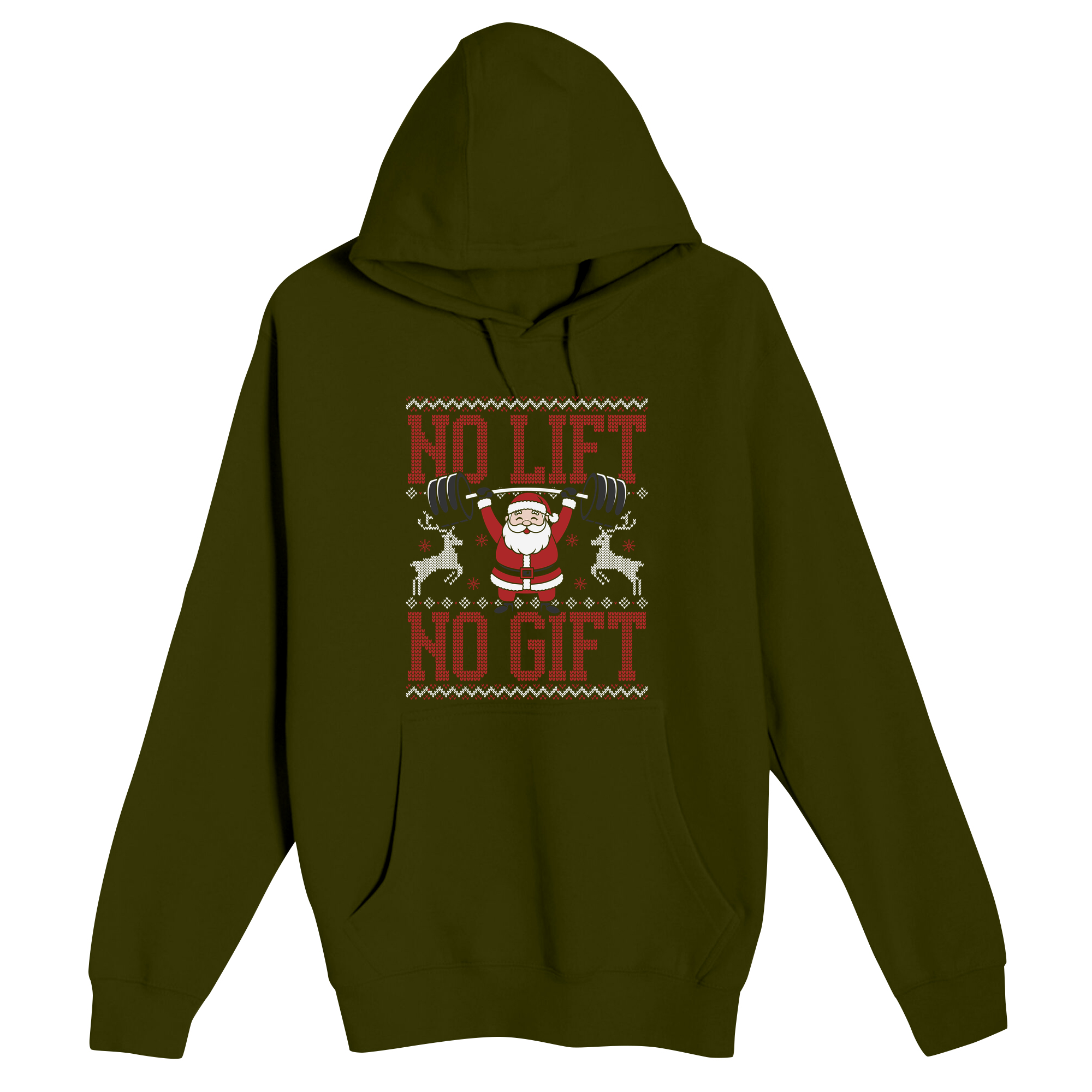 Unisex Small Army Pullover Hooded Sweatshirt