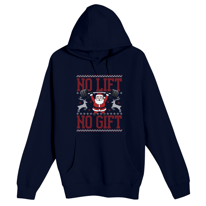 Unisex Small Navy Pullover Hooded Sweatshirt