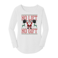 Womens X-Small White Long Sleeve Tunic Tee
