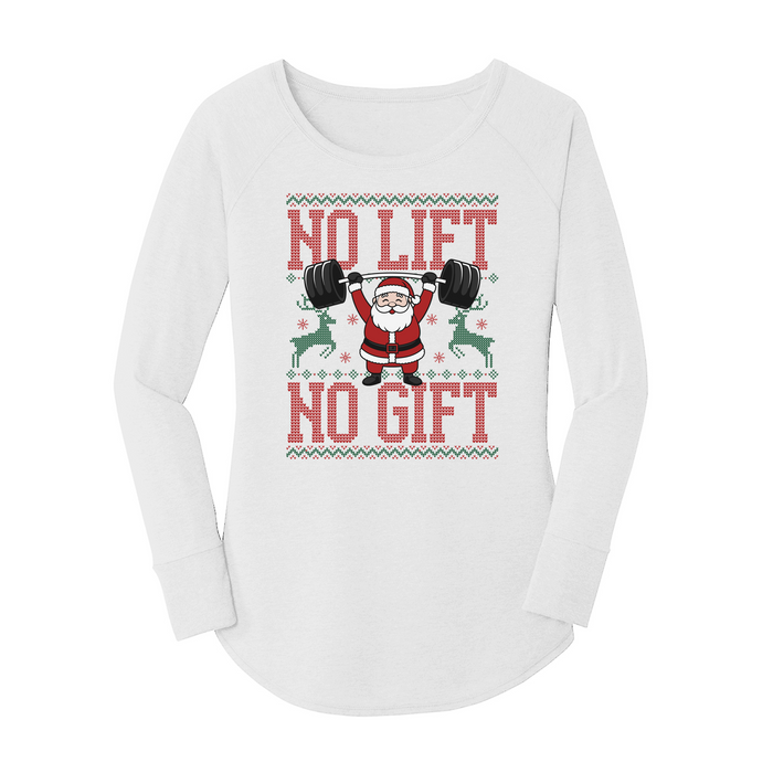 Womens X-Small White Long Sleeve Tunic Tee