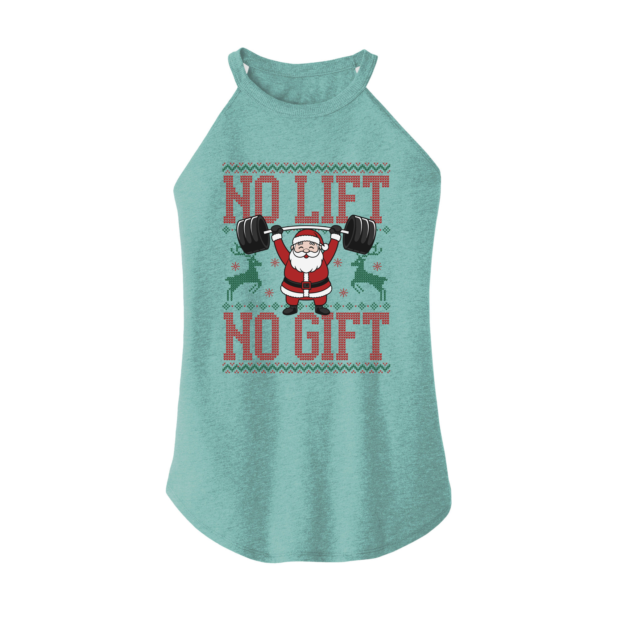 Womens X-Small Teal Rocker Tank Top
