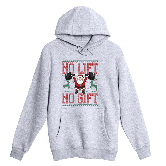 Unisex Small Heather Gray Pullover Hooded Sweatshirt