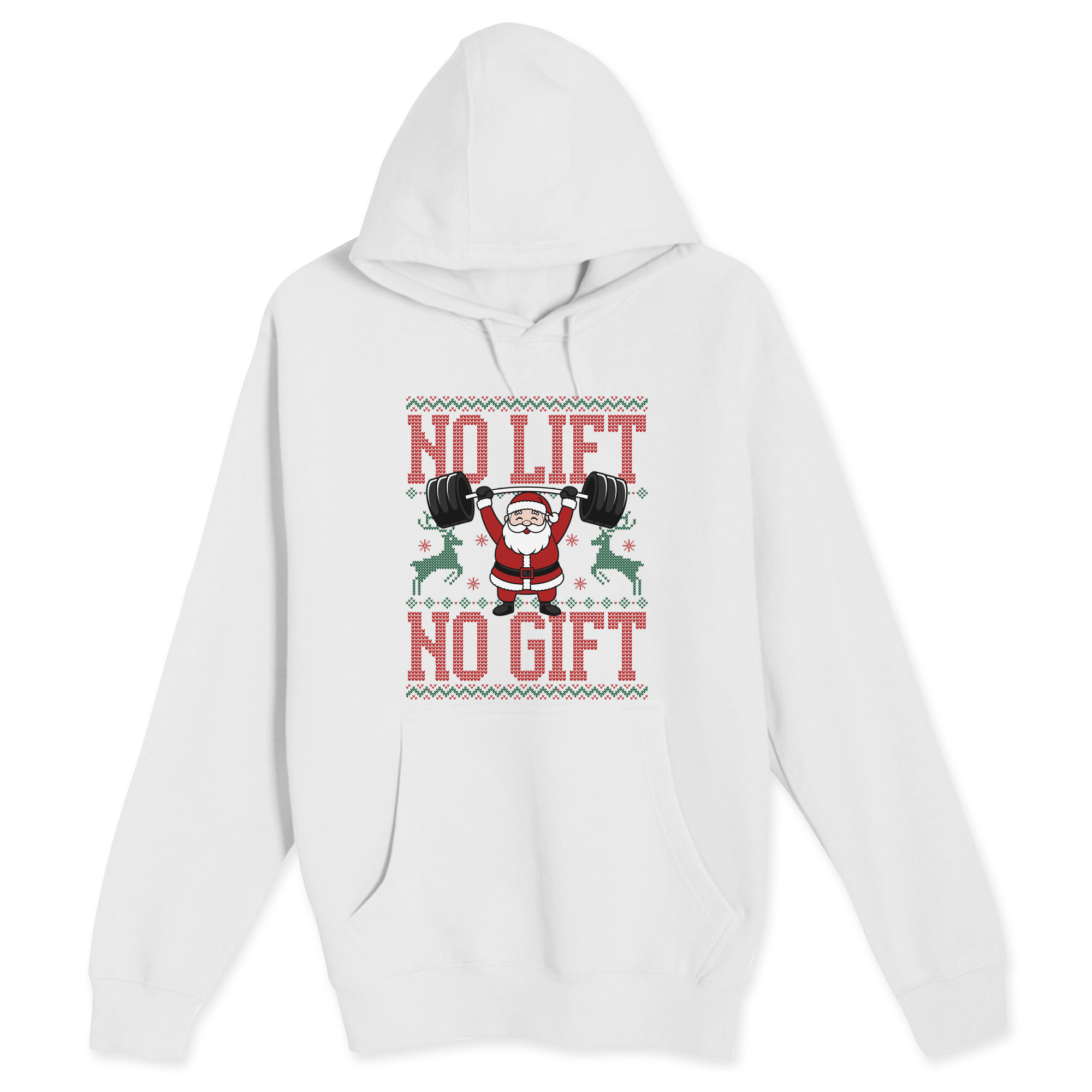 Unisex Small White Pullover Hooded Sweatshirt