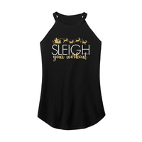 Womens X-Small Black Rocker Tank Top