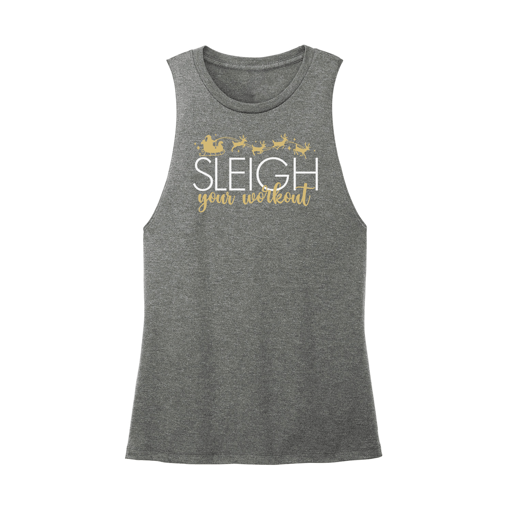 Womens X-Small Dark Gray Muscle Tank