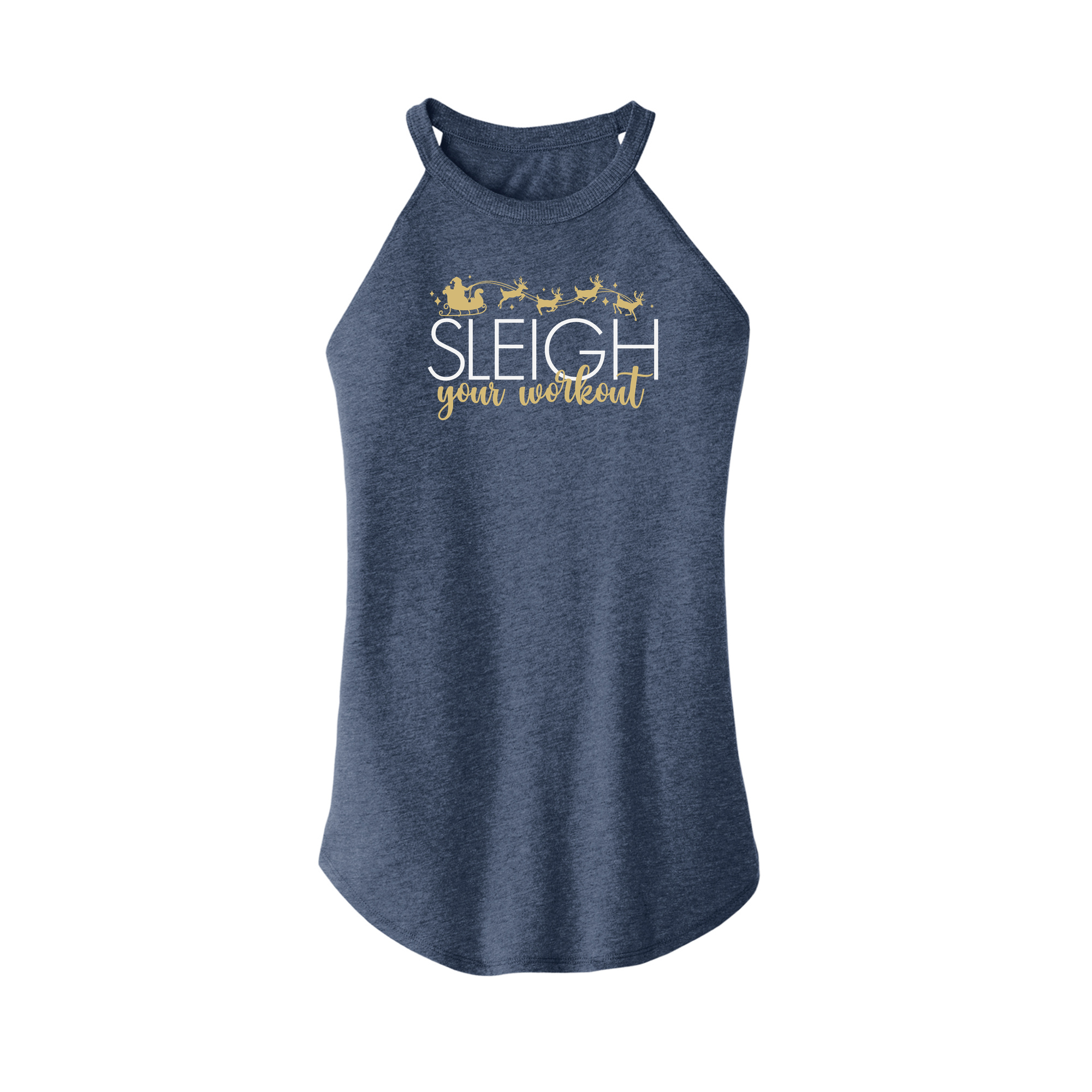 Womens X-Small Navy Heather Tank Top