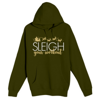 Unisex Small Army Pullover Hooded Sweatshirt