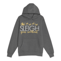 Unisex Small Charcoal Heather Pullover Hooded Sweatshirt