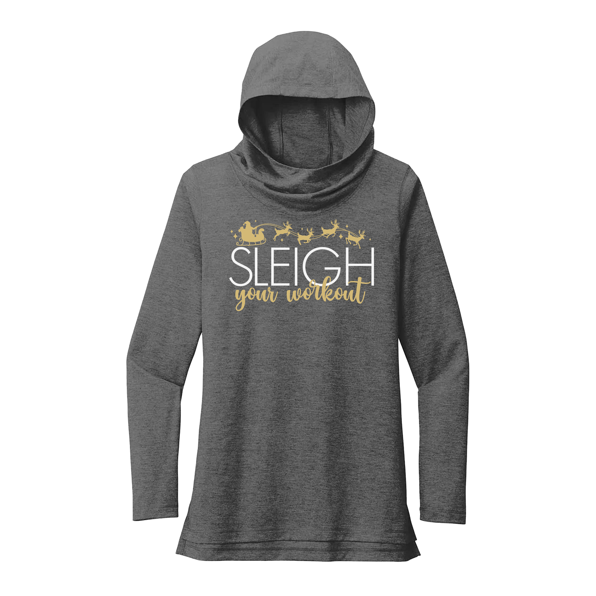 Womens X-Small Dark Gray Hoodie