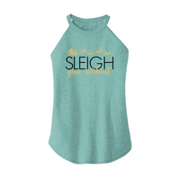 Womens X-Small Teal Rocker Tank Top