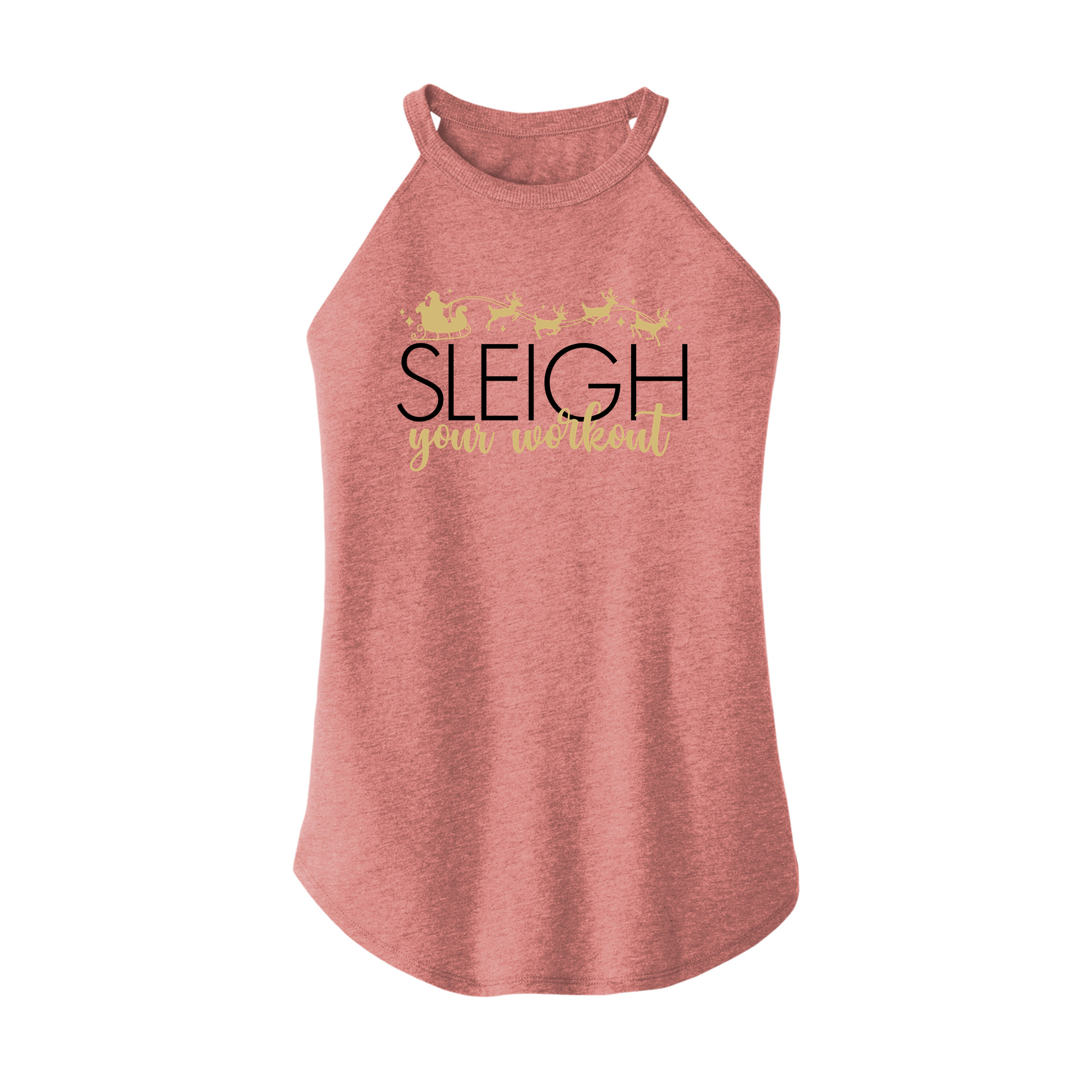 Womens X-Small Light Pink Rocker Tank Top